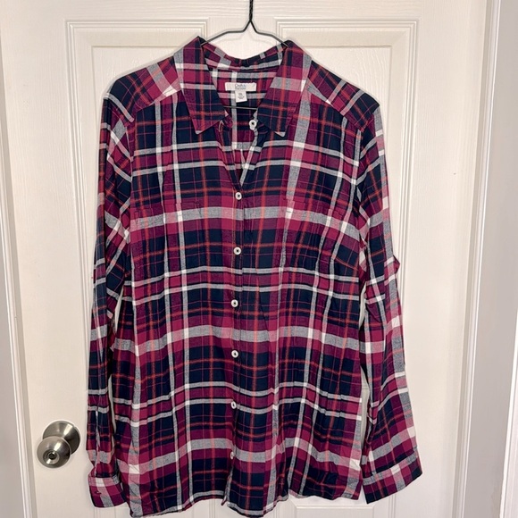 NWOT Woman’s Croft & Barrow Flannel Top - Picture 1 of 4